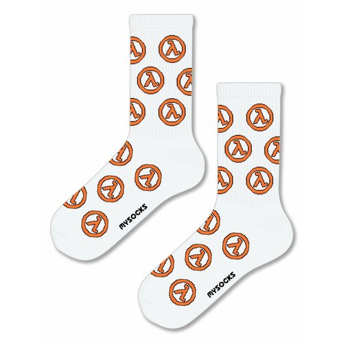 Носки MySocks, размер 36-43, белый брелок half life халф лайф 7