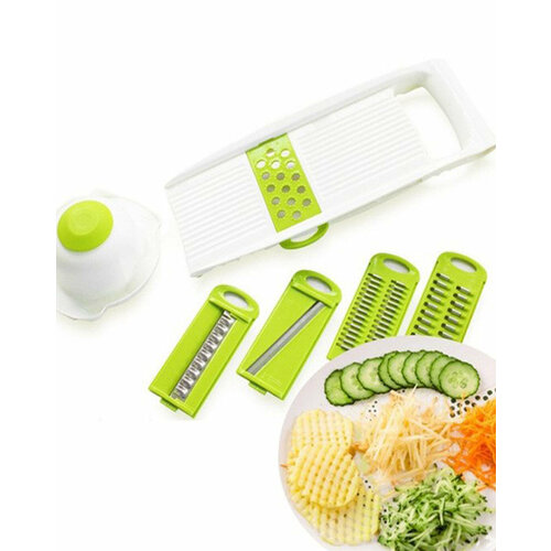 Универсальная терка для фруктов и овощей с пятью насадками