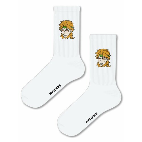 Носки MySocks, размер 36-43, белый anime jojo
