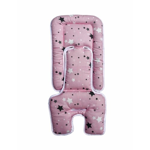 Универсальный вкладыш-матрасик Capina Хлопок 100% Звездочки розовые