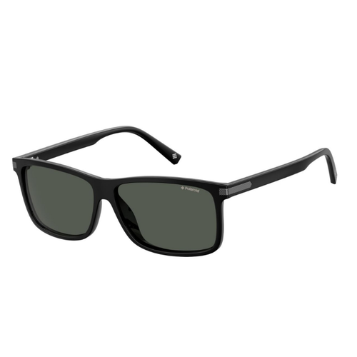 фото Солнцезащитные очки polaroid, прямоугольные, поляризационные, для мужчин, черный
