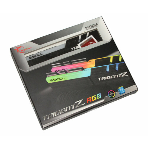 Модуль оперативной памяти G.SKILL TridentZ RGB DDR4 4x8Gb 2400MHz, F4-2400C15Q-32GTZR модуль памяти g skill f4 3600c16d 32gtzr