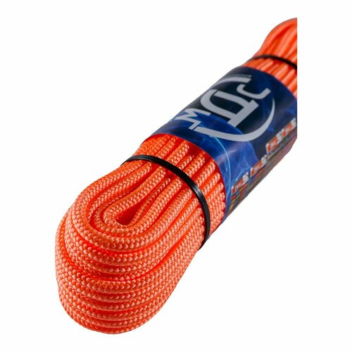 Шнур полипропиленовый неоновый плетеный 5 мм 16-прядный 20 м