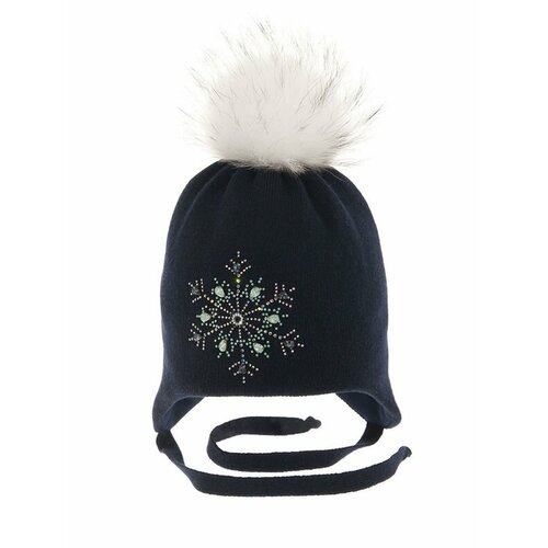 фото Шапка mialt, размер 50-52, синий
