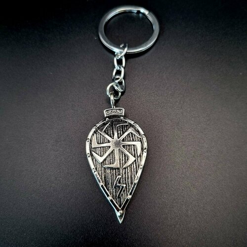 Славянский оберег брелок зернистая фактура серебряный 428₽