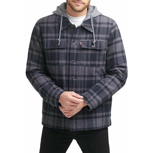 Куртка-рубашка Levi's, размер L, серый