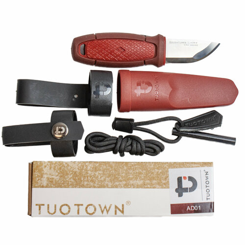 фото Туристический нож adventurer с огнивом ad01 tuotown