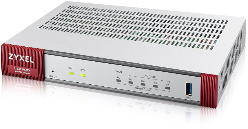 Межсетевой экран/ Firewall Zyxel USG FLEX 100, 1xWAN GE, 1xOPT GE (LAN/WAN), 3xLAN/DMZ GE, 1xUSB3.0, AP Controller (8/2