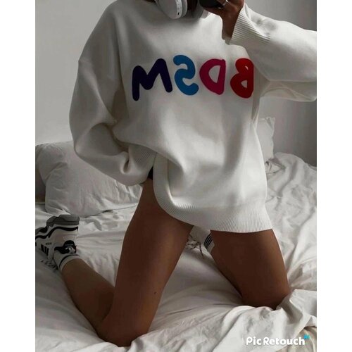 Свитер, размер 44/48, белый