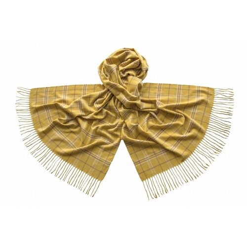 Палантин Tranini, шерсть, с бахромой, 200х70 см, мультиколор