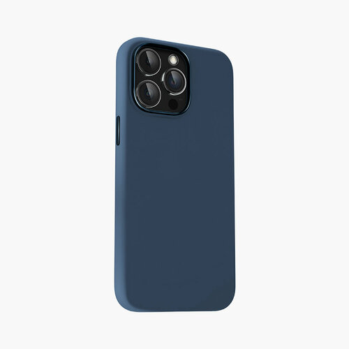 Cиликоновый чехол KEEPHONE Rosana MagSafe для iPhone 15 Pro / Штормовой синий
