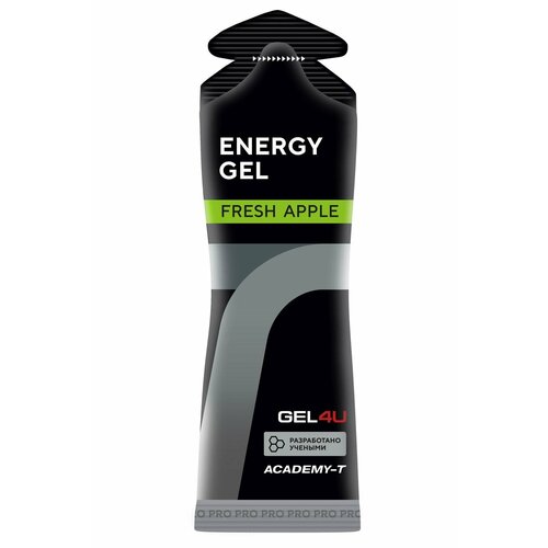 Гель энергетический GEL4U углеводный , вкус Яблоко, 60мл