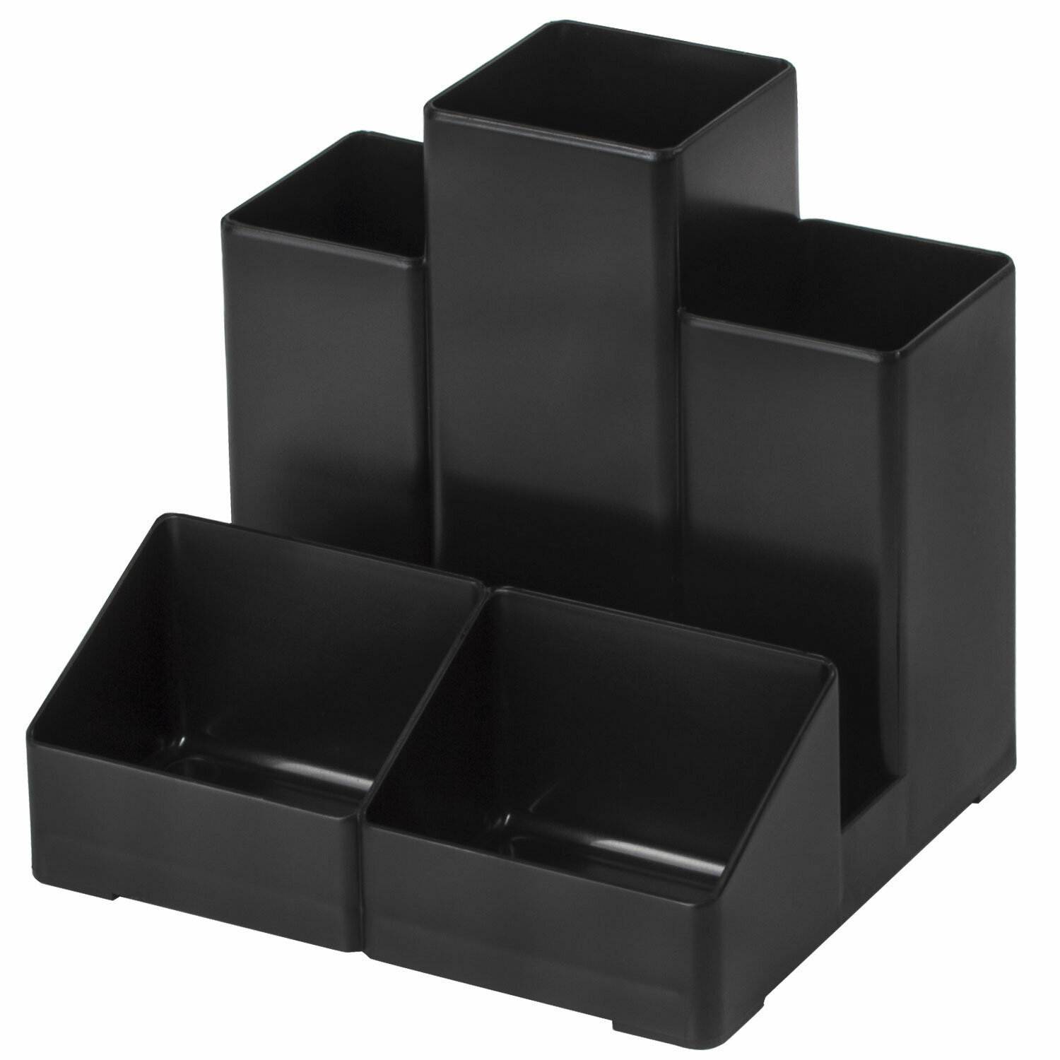 Подставка-органайзер BRAUBERG-CONTRACT, 109×95×101,5 мм, 5 отделений, черная, 230893 /Квант продажи 1 ед./