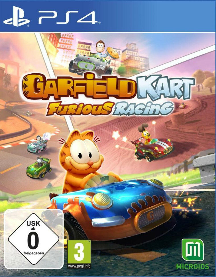 Garfield Kart: Furious Racing (PS4) б/у, Полностью Английский