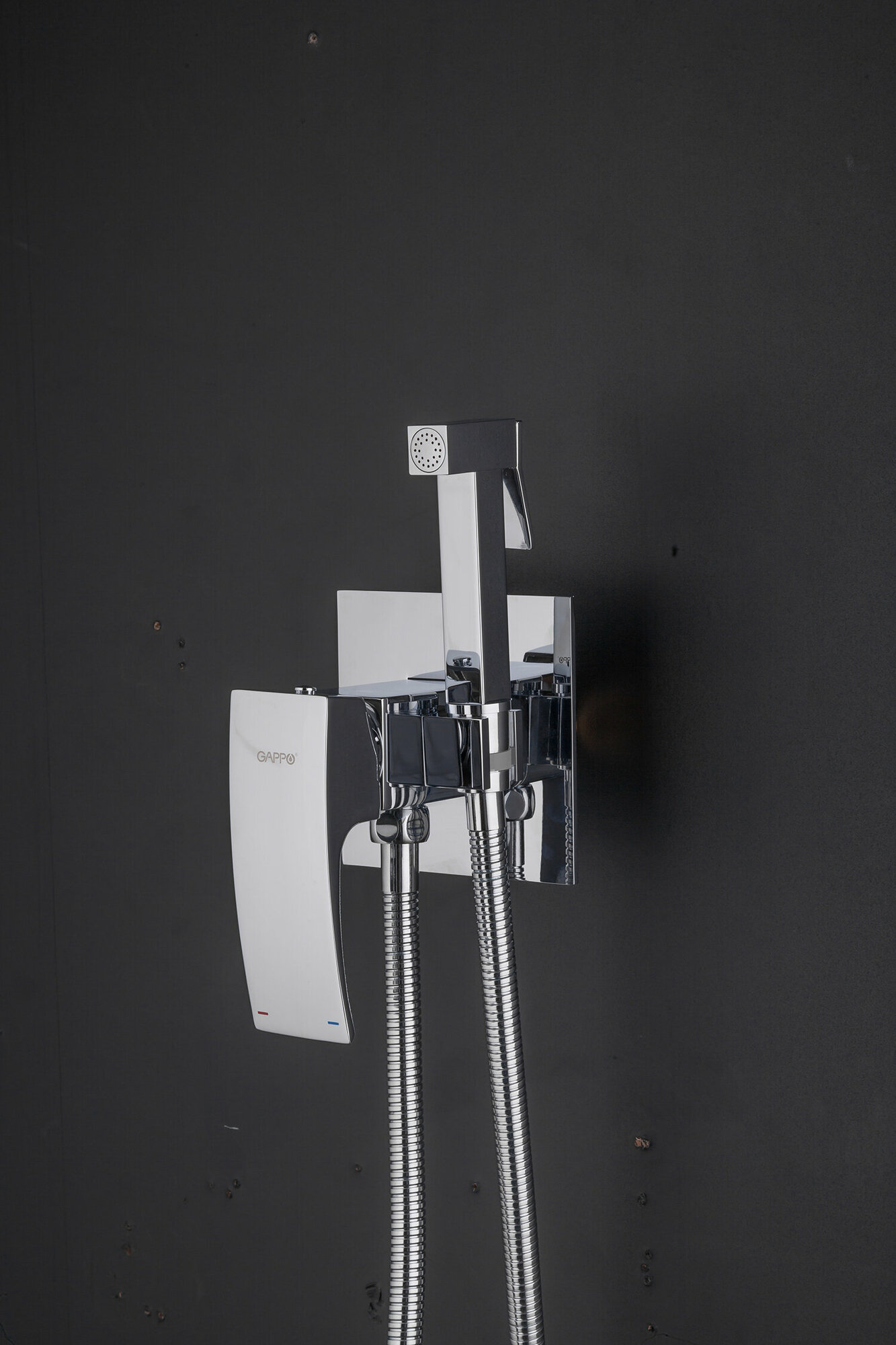 Смеситель гигиенический встраиваемый Gappo G7207-1 латунь, хром