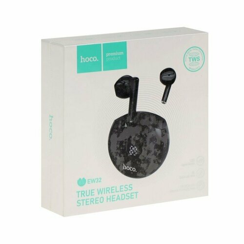 Наушники Hoco EW32 TWS беспроводные вкладыши BT53 30300 мАч микрофон черные 184400₽
