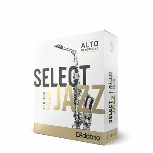 Трости для альт саксофона Rico Select Jazz filed №4H (10 шт) трости для саксофона альт daddario rsf10asx2h select jazz