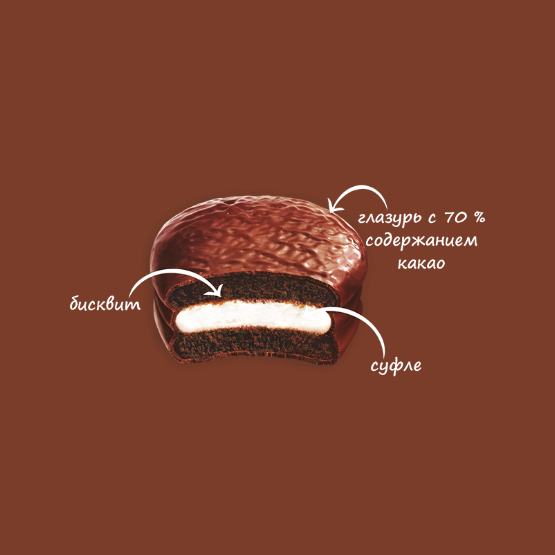 Печенье Orion Choco Pie Dark, 3 шт по 360 г