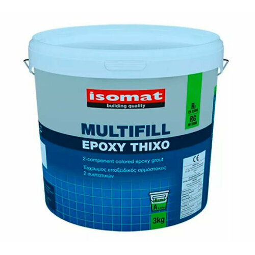 Isomat MULTIFILL-EPOXY THIXO, цвет миконос-голубой 32, фасовка 3 кг