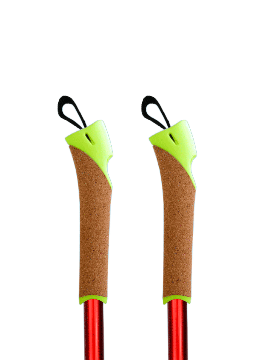 Ручки для палок лыжероллерных, роллерных, лыжных, скандинавских Easy Ski зеленая