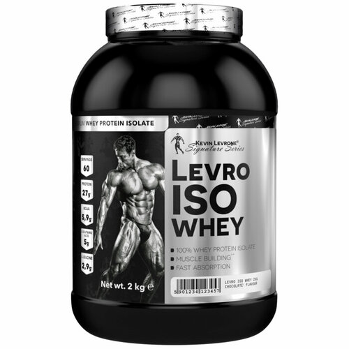 levrone levrone gold iso whey 2 kg chocolate Протеин изолят LEVRONE Levro Iso Whey 2кг со вкусом банана и персика