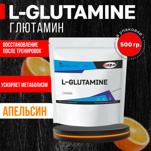 фото Watt nutrition l-glutamine / l-глютамин, 500 гр. апельсин watt-n