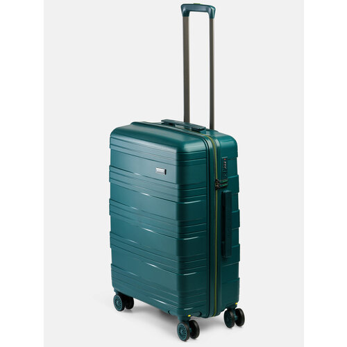 Чемодан MIRONPAN, 62 л, размер M, зеленый чемодан mironpan 42 л размер m зеленый
