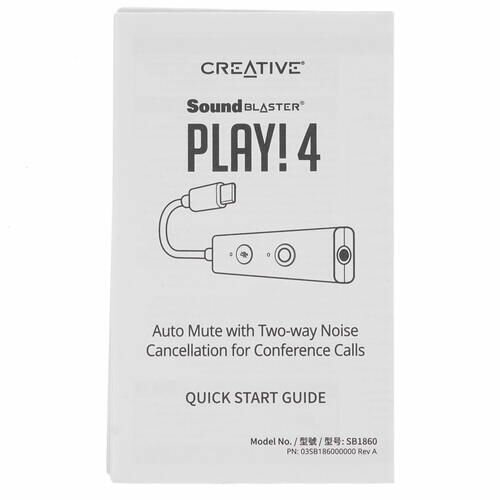 Внешняя звуковая карта Creative SB Play! 4
