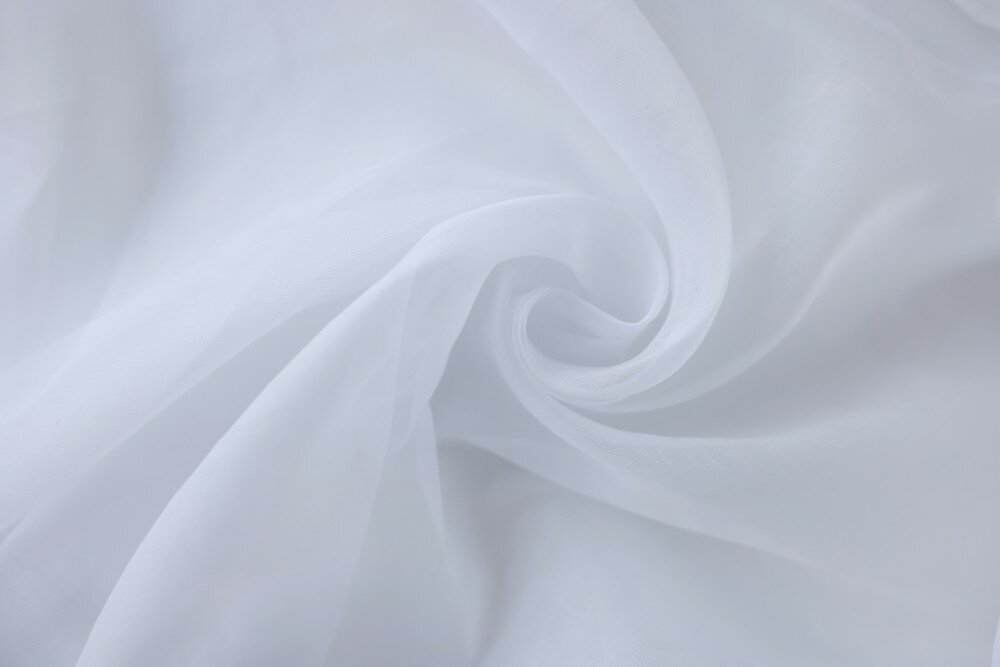 фото Ткань белая органза