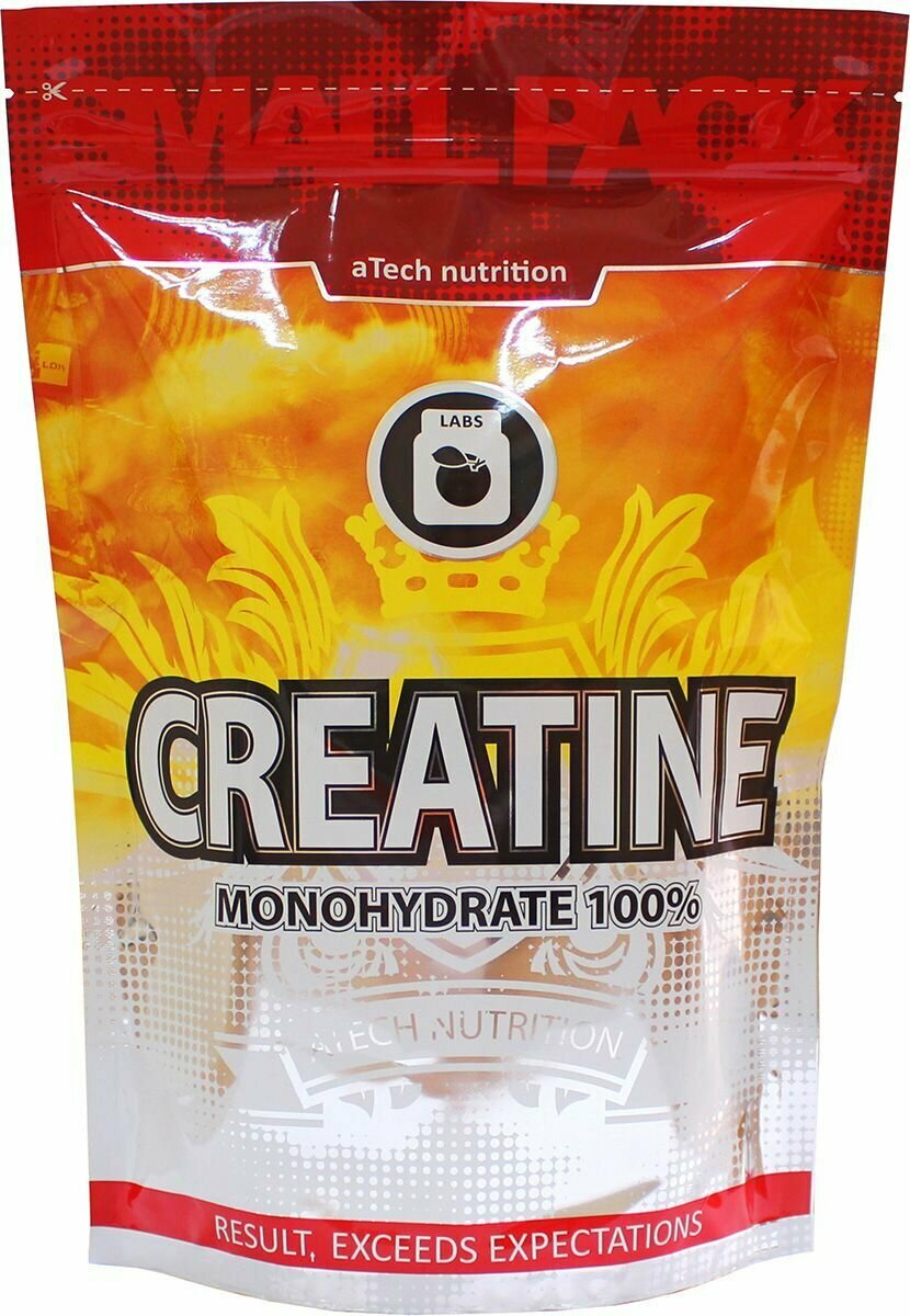 Креатин моногидрат Atech Nutrition Creatine Monohydrate 100%, 600 г, без вкуса