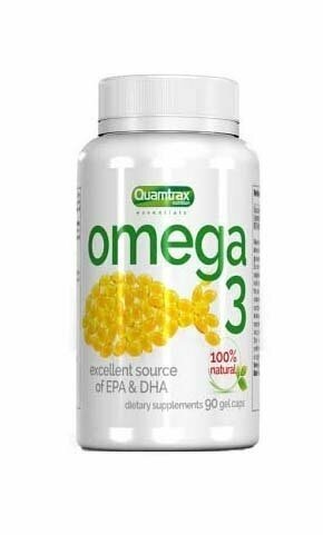 Омега 3 1000мг, 90 капс, Quamtrax Omega 3