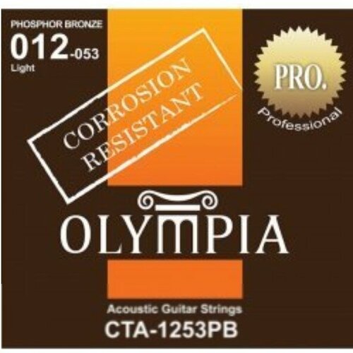 Струны для акустической гитары Olympia CTA1253PB струны для акустической гитары olympia hqa1253 80 20 bronze 12 53