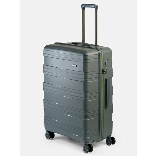 фото Чемодан mironpan, 99 л, размер l, серый