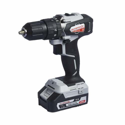 Дрель-шуруповерт ударная бесщеточная аккумуляторная Li-ion ИНТЕРСКОЛ ДАУ-1318ВК кейс 2 аккум 15Ач ЗУ 5731270 2999900₽