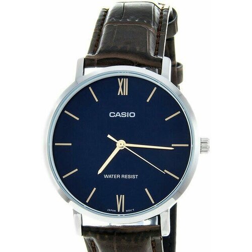 Наручные часы CASIO, серебряный casio mtp vt01l 1b