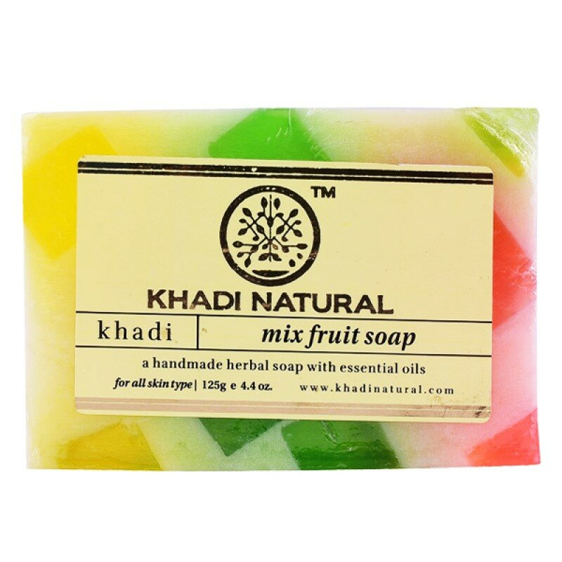Мыло Кхади Фруктовый Микс (Miх Fruit soap Khadi), 125 грамм