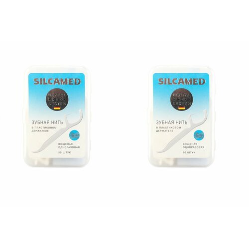 Silcamed Зубная нить Dental Proff System, 50 шт, 2 уп /