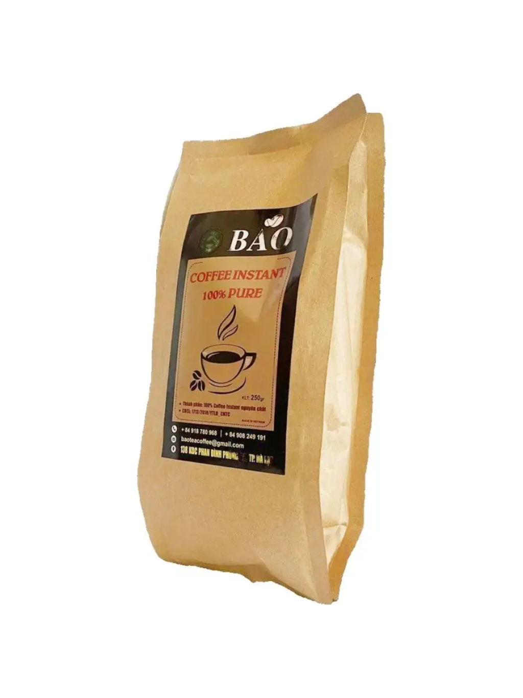 Кофе растворимый BAO Черный Instant Coffee 100% Pure, 250 г