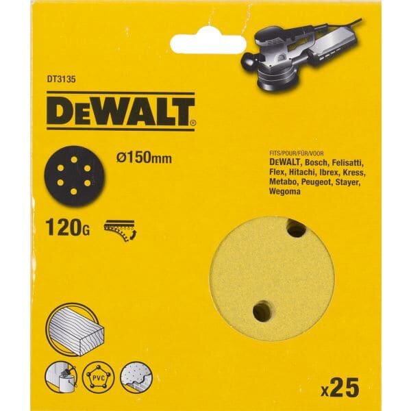 фото Круг шлифовальный DeWalt 150мм 120G DT3135-QZ