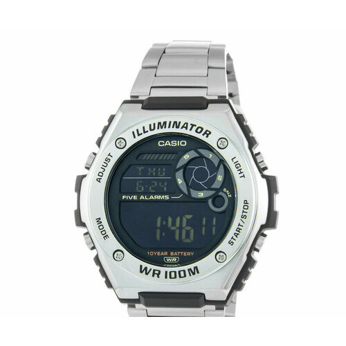 Наручные часы CASIO, серебряный casio mwd 100h 1a