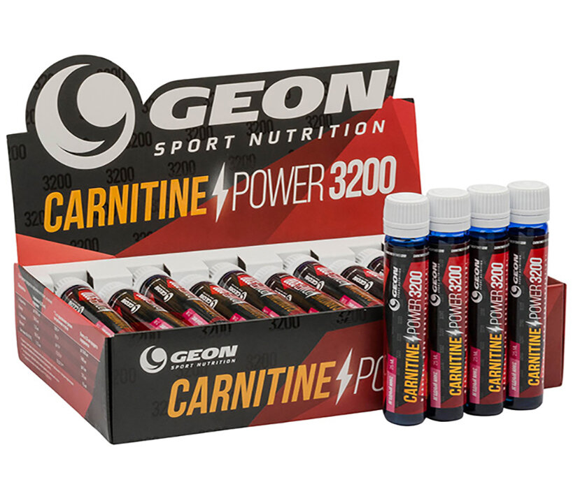 Жиросжигатель GEON Carnitine Power, 20x25мл, 20, ампулы, 500мл, клубничный мохито - фото №6