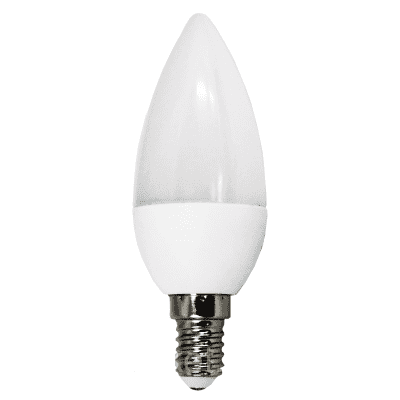 Лампа LED E14 9Вт белый свеча Feron