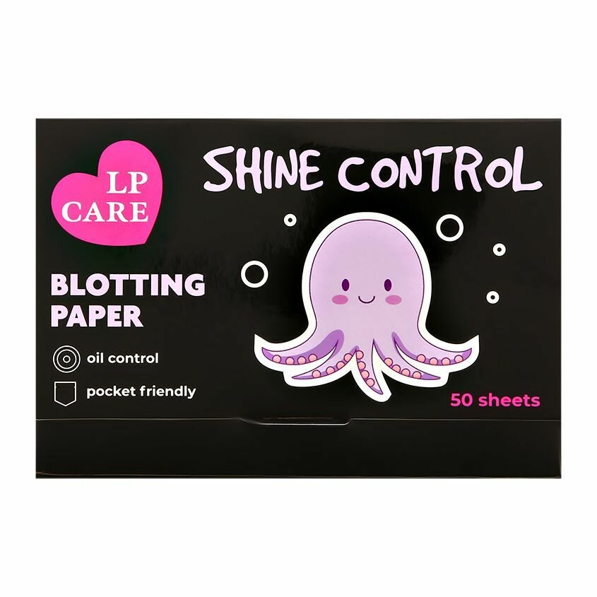 фото Салфетки для лица LP CARE матирующие (черные) 50 шт