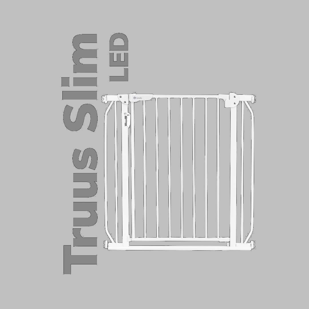 Ворота безопасности Lionelo LO-Truus Slim LED 75-105 cм white