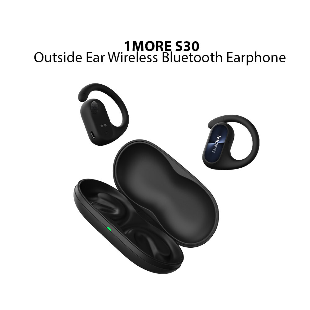 Спортивные Наушники Xiaomi 1More Fit SE Open Earbuds S30 (черный) - CN Version, Новинка 2023, Оригинал - Новые
