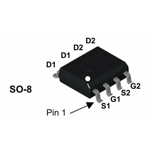 Микросхема FDS8984 N-Channel MOSFET 30V 7A SO-8 10pcs aod7n60 d7n60 or aod7n60m or aod7n65 or aod7n66 or aod6n50 to 252 7a 600v n channel mosfet