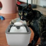 Поилка для домашних животных фонтан/ поилка для кошек, собак, кроликов 2,5 литра с фильтром - изображение