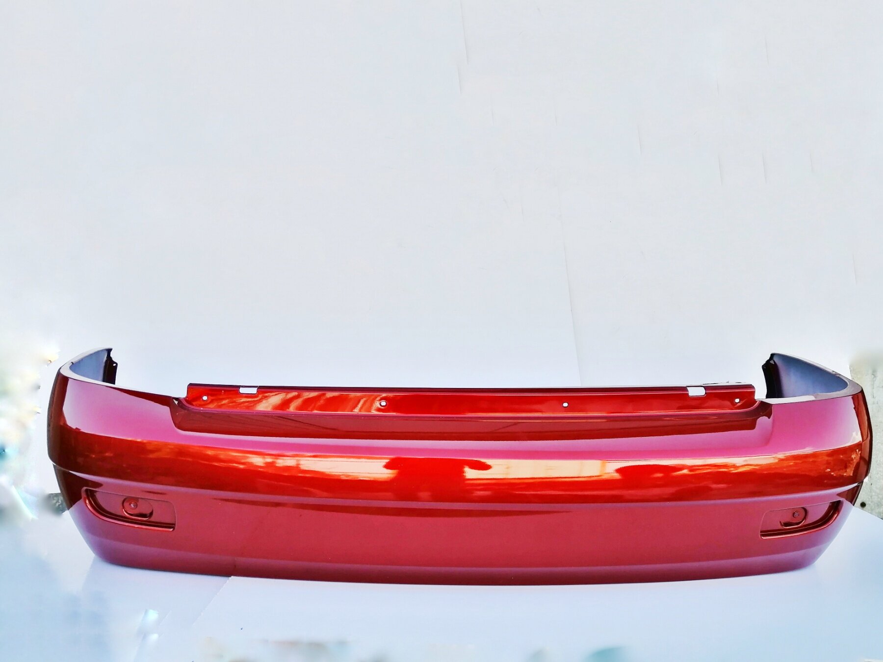Бампер задний в цвет кузова Лада Приора 1 2170 седан 193 - Пламя - Красный