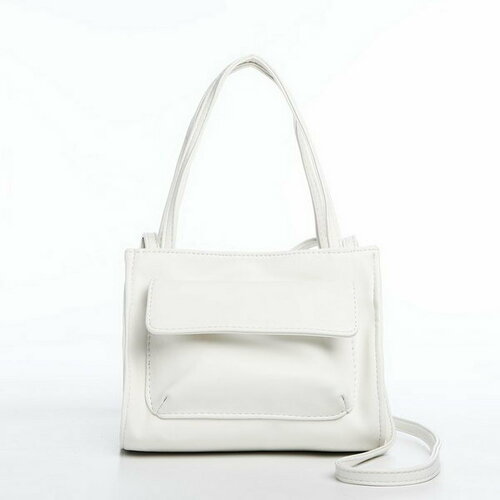 фото Сумка тоут сима-ленд, белый, золотой сима-лэнд