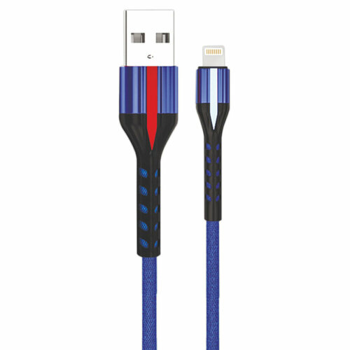 Кабель USB - 8 pin FaisON FS-K-1021 ARROW, 1.0м, 2.0A, цвет: синий